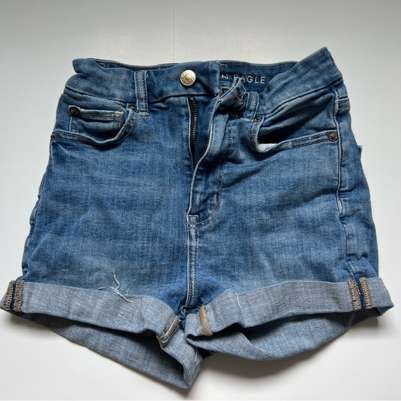 American Eagle Outfitters Pants - American Eagle Outfitters Women's Blue Denim Shorts (Size 00)